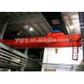 Henan Yuntian LH double girder overhead crane with hook for hot sale